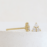 Ethical Jewellery & Engagement Rings Toronto - Diamond Nova Studs in Yellow - FTJCo Fine Jewellery & Goldsmiths