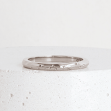Ethical Jewellery & Engagement Rings Toronto - 2 mm Starry Night Band in White - FTJCo Fine Jewellery & Goldsmiths