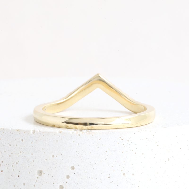 Ethical Jewellery & Engagement Rings Toronto - Climate Neutral Cordelia Pavé Band in Yellow Gold - FTJCo Fine Jewellery & Goldsmiths
