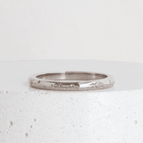 Ethical Jewellery & Engagement Rings Toronto - 2 mm Starry Night Band in White - FTJCo Fine Jewellery & Goldsmiths