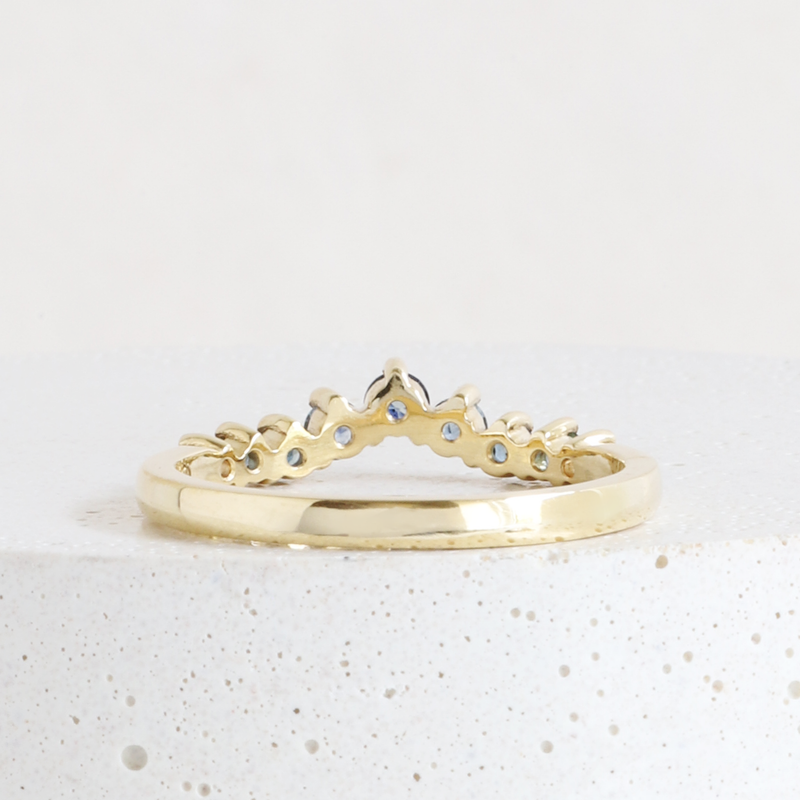 Ethical Jewellery & Engagement Rings Toronto - Gradient Sapphire Diadem Band in Yellow - FTJCo Fine Jewellery & Goldsmiths