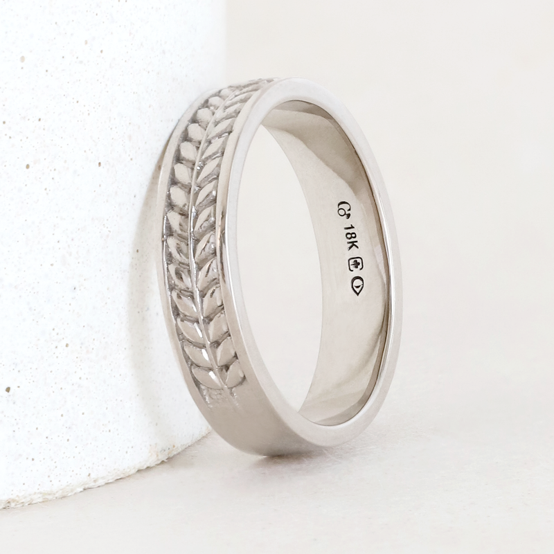 Ceres Wide Diamond Band in White