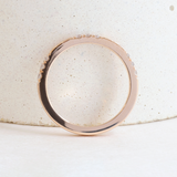 Ethical Jewellery & Engagement Rings Toronto - Flat Chevron Stacker in Rose Gold - FTJCo Fine Jewellery & Goldsmiths
