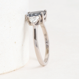 Ethical Jewellery & Engagement Rings Toronto - 1.49 ct Stormy Orchid Spinel & Diamond Emilia in White - FTJCo Fine Jewellery & Goldsmiths