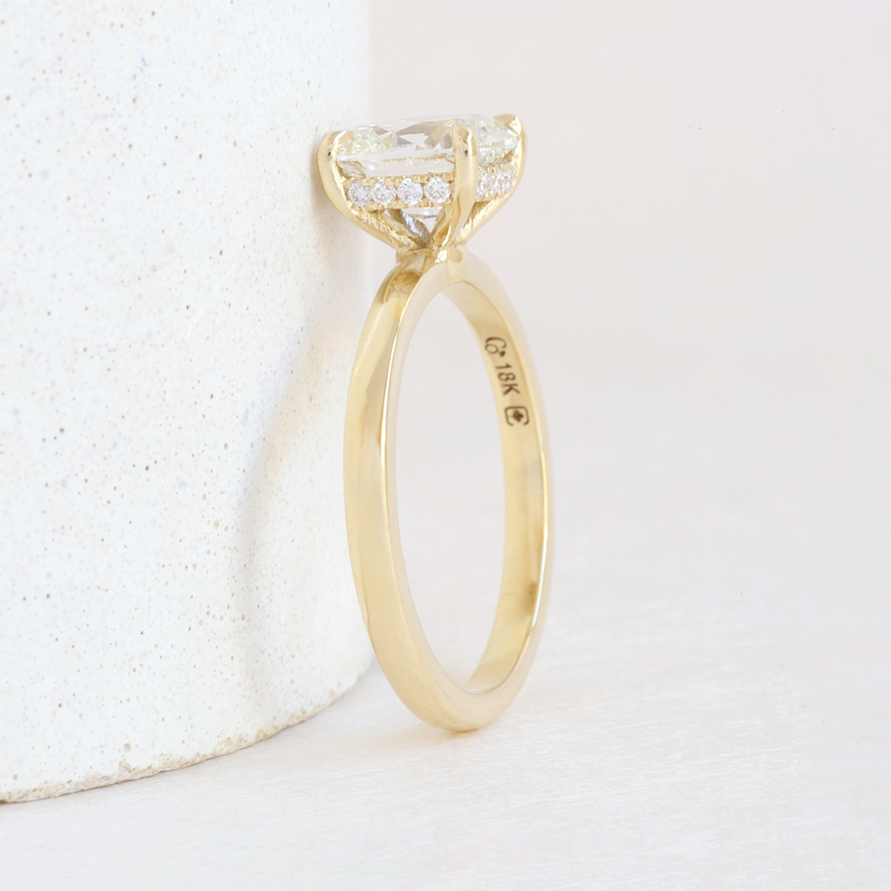 Ethical Jewellery & Engagement Rings Toronto - 1.52 ct Cushion Diamond Pietra Brilliant in Yellow - FTJCo Fine Jewellery & Goldsmiths