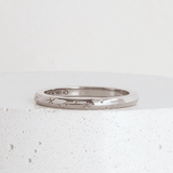 Ethical Jewellery & Engagement Rings Toronto - 2 mm Starry Night Band in White - FTJCo Fine Jewellery & Goldsmiths