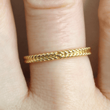Ethical Jewellery & Engagement Rings Toronto - Petite Ceres Band in Yellow - FTJCo Fine Jewellery & Goldsmiths