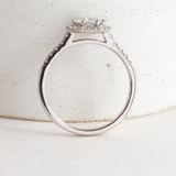 Ethical Jewellery & Engagement Rings Toronto - Pre-loved Hex Halo in White Gold - FTJCo Fine Jewellery & Goldsmiths
