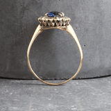 Ethical Jewellery & Engagement Rings Toronto - Antique Sapphire, Diamond and Gold Ring, circa 1880 - FTJCo Fine Jewellery & Goldsmiths