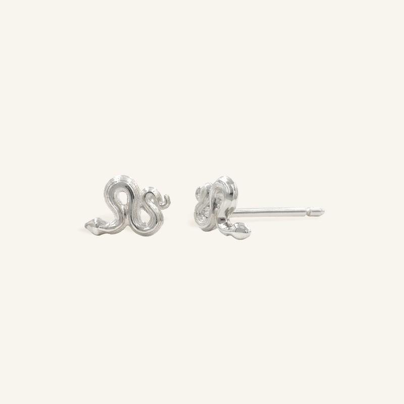 Sukie Snake Studs in Silver