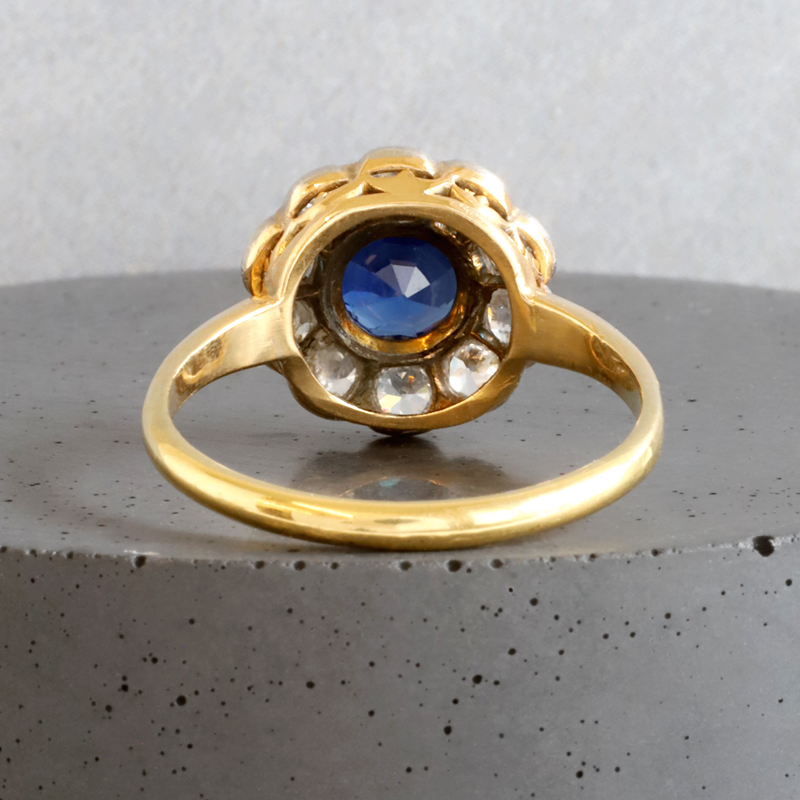 Sapphire and sales diamond rings