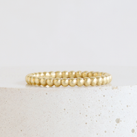 Beaded Band in Yellow Gold