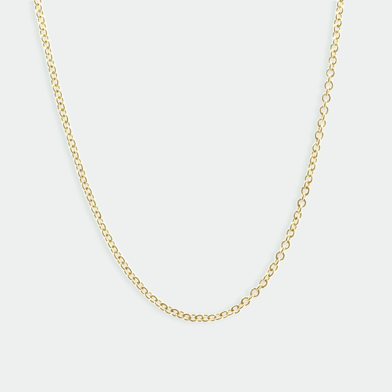 Ethical Jewellery & Engagement Rings Toronto - 14-16" Cable Chain in 14K Yellow Gold - FTJCo Fine Jewellery & Goldsmiths