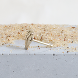 Ethical Jewellery & Engagement Rings Toronto - Cockle Stud in Yellow Gold - FTJCo Fine Jewellery & Goldsmiths
