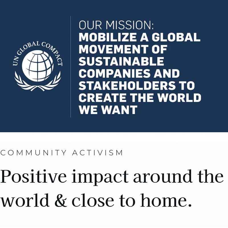 UN Global Compact logo - mobilize a global momvement of sustainable companies and stakeholders to create the world we want