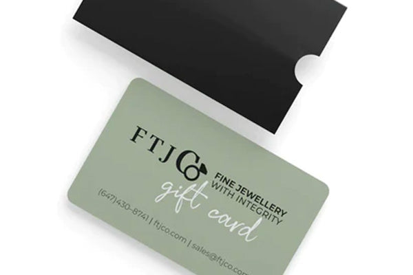 FTJCo Fine Jewellery with integrity gift card