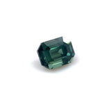 0.99 ct Velvet Green Emerald Cut AKARA Nigerian Sapphire