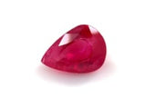 0.85 ct Deep Fuchsia Pear Mixed Cut AKARA Modern Vintage Ruby
