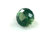 0.98 ct Sunny Forest Green Round Modified Brilliant AKARA Nigerian Sapphire