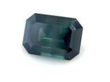 1.85 ct Deep Ocean Green Emerald Cut AKARA Australian Sapphire