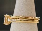 2 mm Bamboo Band in Yellow Gold