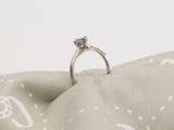 0.56 ct Aqua Blue Round More Than A Promise Ring in White Gold