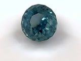 1.35 ct Light Teal Blue Round (Hexadecagon) Modified Brilliant AKARA Nigerian Sapphire