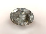 1.47 ct Obsidian Grey Oval Brilliant Fancy Lab Grown Diamond