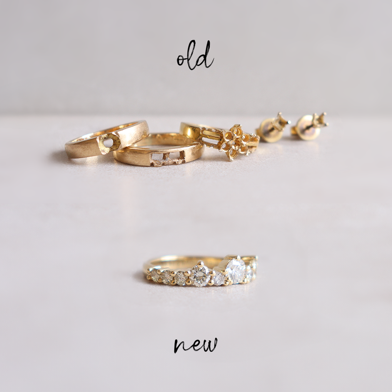 Remaking old jewelry online into new