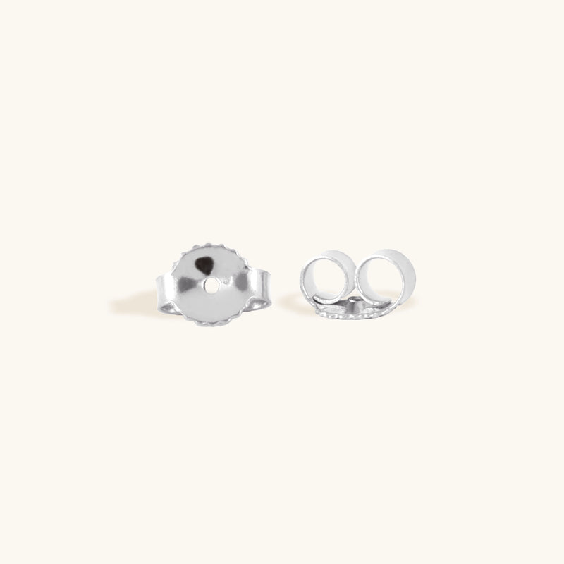 Lozenge Studs in Sterling Silver (Pair)