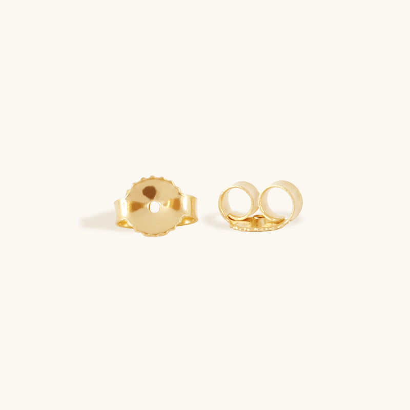 Low Tide Wavy Hoop Earring in Yellow Gold