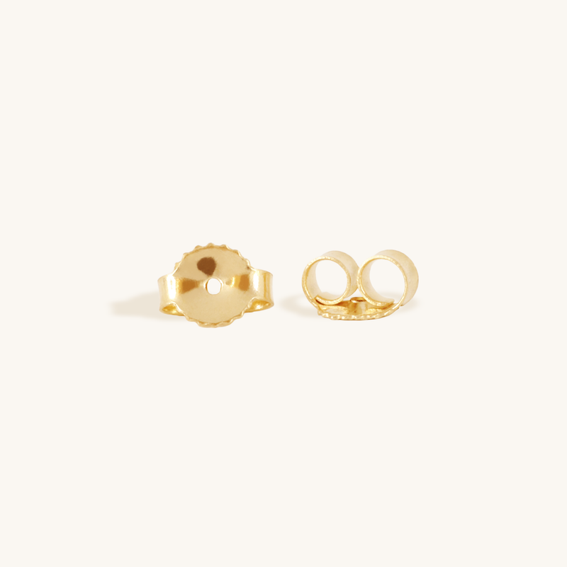 Pearl Charm Hoops in Yellow Gold