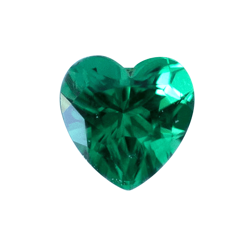 Ethical Jewellery & Engagement Rings Toronto - 0.21 ct Green Heart Chatham Grown Emerald - Fairtrade Jewellery Co.