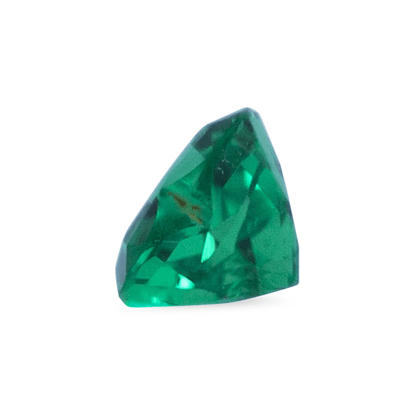 Ethical Jewellery & Engagement Rings Toronto - 0.21 ct Green Heart Chatham Grown Emerald - Fairtrade Jewellery Co.