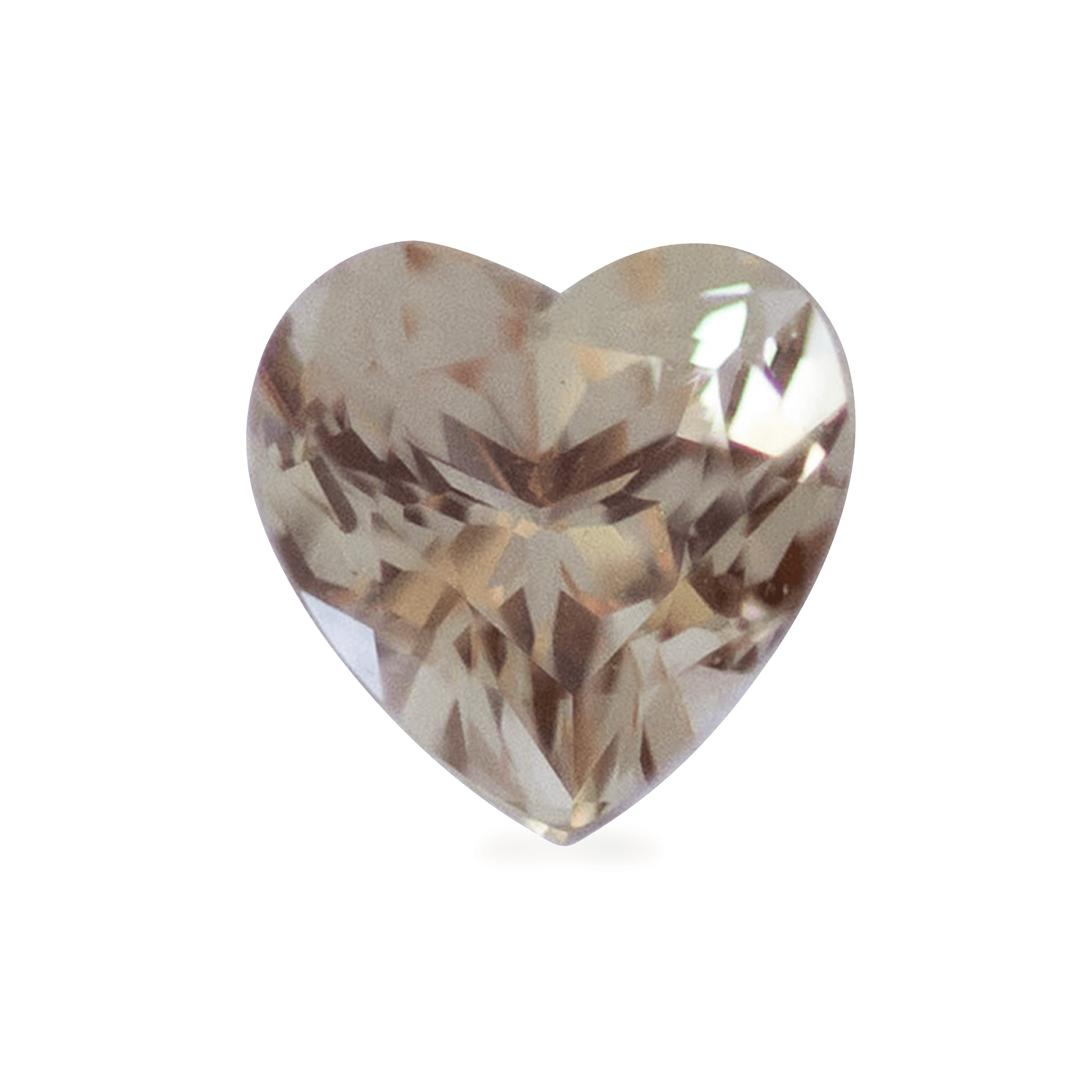 0.31 ct Champagne Heart Chatham Grown Sapphire
