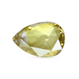 Ethical Jewellery & Engagement Rings Toronto - 0.34 ct Yellow Green Pear Rose-Cut Diamond - Fairtrade Jewellery Co.