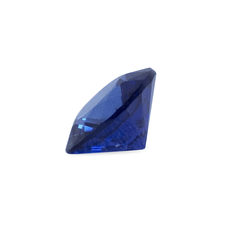 Ethical Jewellery & Engagement Rings Toronto - 0.39 ct Deep Water Blue Round Brilliant Madagascar Sapphire - Fairtrade Jewellery Co.