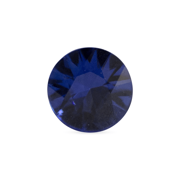 Ethical Jewellery & Engagement Rings Toronto - 0.42 ct Deep Water Blue Round Brilliant Madagascar Sapphire - Fairtrade Jewellery Co.