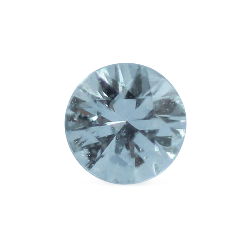Ethical Jewellery & Engagement Rings Toronto - 0.52 ct Frosty Blue Round Brilliant-Cut Madagascar Sapphire - Fairtrade Jewellery Co.