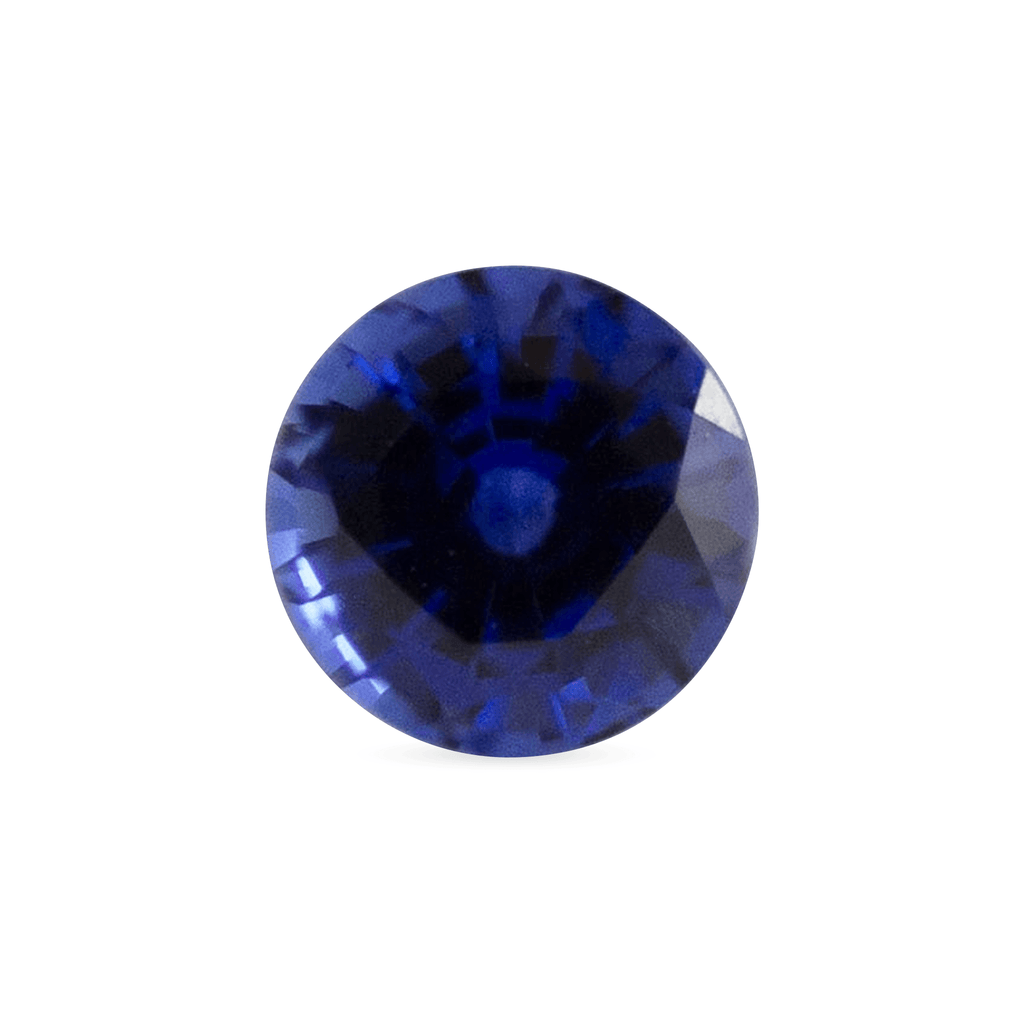 Ethical, Custom Ring-0.65 ct Medium Blue Round Mixed Gem-Cut Chatham  Created Sapphire, Toronto, Canada, FTJCo Fine Jewellers & Goldsmiths