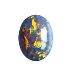 Ethical Jewellery & Engagement Rings Toronto - 0.77 ct Black Colourplay Oval Chatham Grown Opal - Fairtrade Jewellery Co.