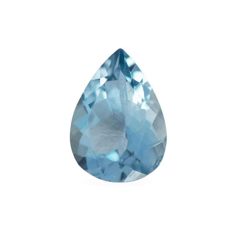 Ethical Jewellery & Engagement Rings Toronto - 0.90 Pear Aquamarine - Fairtrade Jewellery Co.