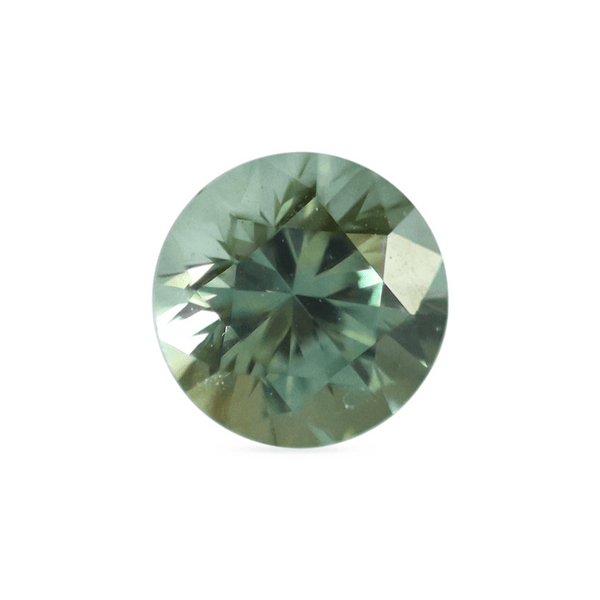 Ethical Jewellery & Engagement Rings Toronto - 0.92 ct Spring Green Round Brilliant Montana Sapphire - Fairtrade Jewellery Co.