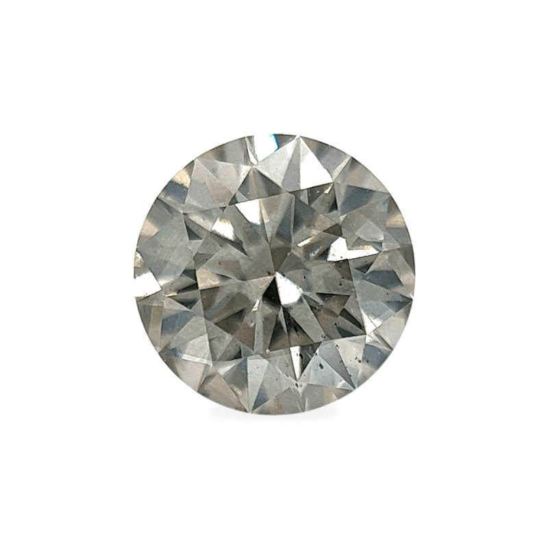 Ethical Jewellery & Engagement Rings Toronto - 0.47 ct Steel Grey Round Brilliant Fancy Lab Diamond - FTJCo Fine Jewellery & Goldsmiths
