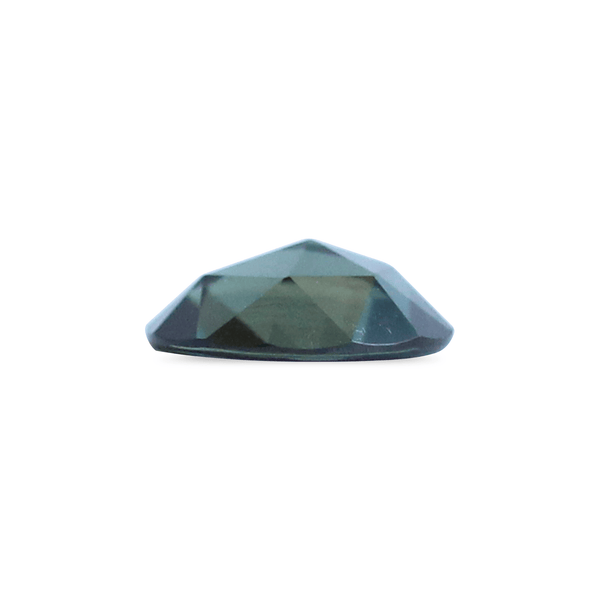 Ethical Jewellery & Engagement Rings Toronto - 0.65 ct Green Oval Rose Cut Australian Sapphire - Fairtrade Jewellery Co.