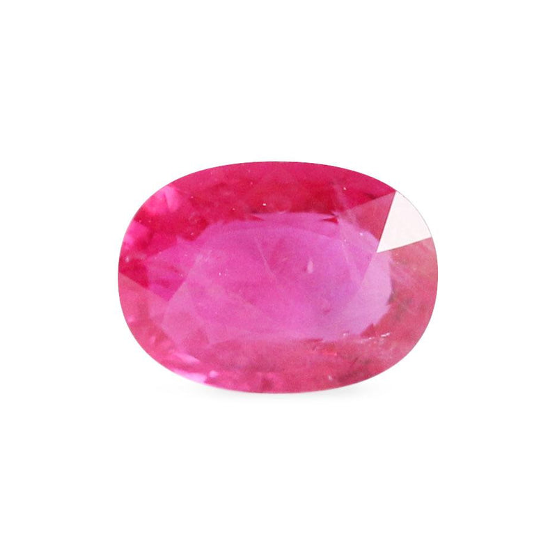 Ethical Jewellery & Engagement Rings Toronto - 1.06 ct Medium Fuchsia Oval Mixed Cut Greenland Ruby - Fairtrade Jewellery Co.