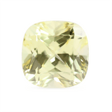 Ethical Jewellery & Engagement Rings Toronto - 1.28 ct Light Yellow Cushion Chatham Created Sapphire - Fairtrade Jewellery Co.