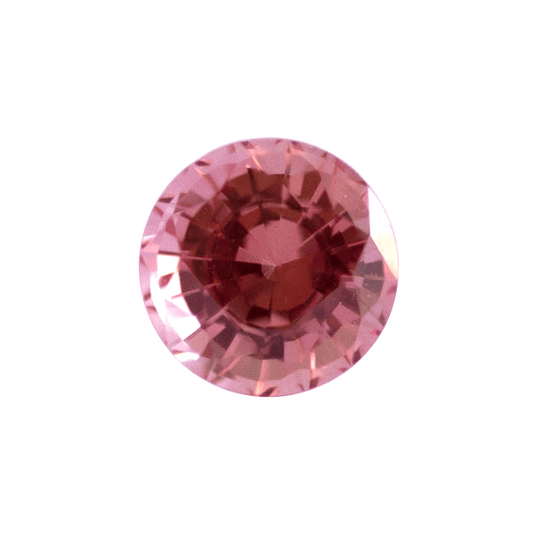 Ethical Jewellery & Engagement Rings Toronto - 1.47 ct Medium Padparadscha Round Brilliant Chatham Laboratory Grown Sapphire - Fairtrade Jewellery Co.