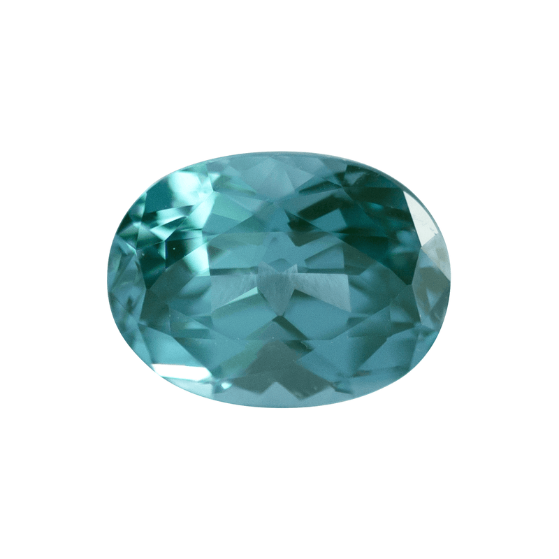 Ethical Jewellery & Engagement Rings Toronto - 1.51 ct Teal Oval Chatham Grown Spinel - Fairtrade Jewellery Co.