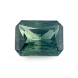 Ethical Jewellery & Engagement Rings Toronto - 1.03 ct Deep Ocean Green-Blue Cut-Corner Rectangle Modified Brilliant Australian Sapphire - FTJCo Fine Jewellery & Goldsmiths